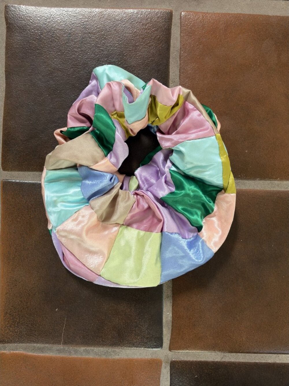 Room Shop Multicolor Patchwork Scrunchie Bag